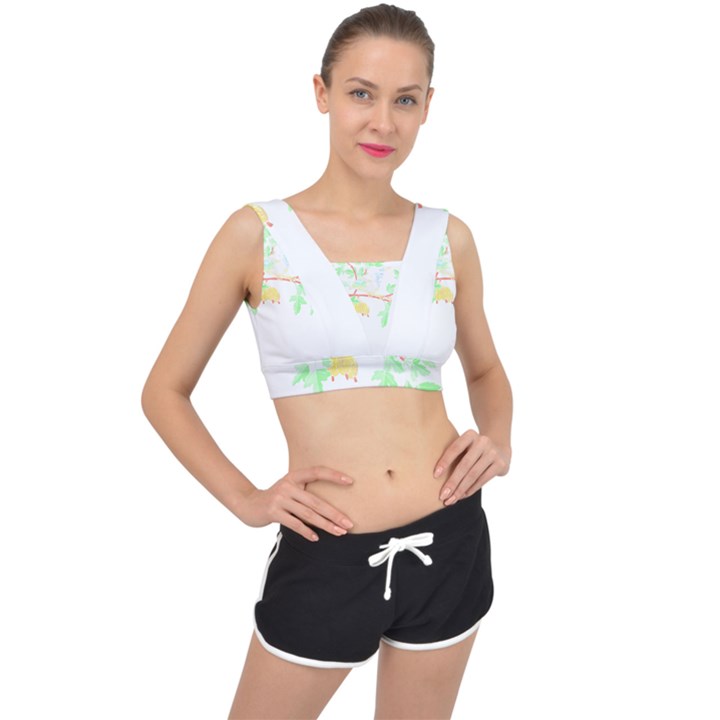 Bird Lover T- Shirtbird T- Shirt (23) V-Back Sports Bra