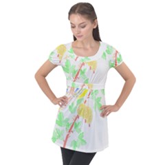 Bird Lover T- Shirtbird T- Shirt (5) Puff Sleeve Tunic Top by maxcute