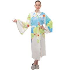 Bird Lover T- Shirtbird T- Shirt (9) Maxi Velour Kimono by maxcute
