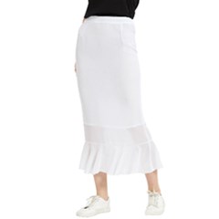 Birds Illustration T- Shirtbird T- Shirt (7) Maxi Fishtail Chiffon Skirt