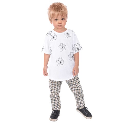 Black And White Pattern T- Shirt Black And White Pattern 11 Kids  Raglan Tee by maxcute