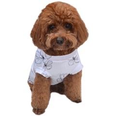 Black And White Pattern T- Shirt Black And White Pattern 11 Dog T-shirt by maxcute