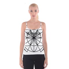 Black And White Pattern T- Shirt Black And White Pattern T- Shirt Spaghetti Strap Top by maxcute