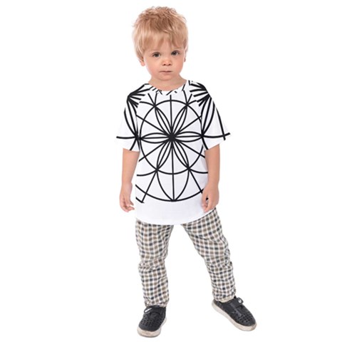 Black And White Pattern T- Shirt Black And White Pattern T- Shirt Kids  Raglan Tee by maxcute