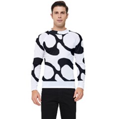 Black And White Swirl Pattern T- Shirt Black And White Swirl Pattern T- Shirt Men s Long Sleeve Rash Guard by maxcute