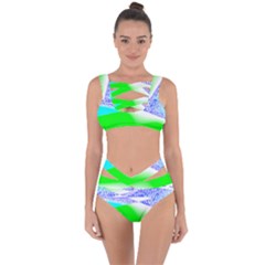 Blue Green Black Abstract Art T- Shirt Blue Green Black Abstract Art T- Shirt Bandaged Up Bikini Set  by maxcute