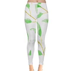 Boho Leaf Pattern T- Shirt Boho Leaf Pattern8 Inside Out Leggings