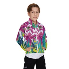 Botanical T- Shirt Botanical Beautiful Flowers T- Shirt Kids  Windbreaker