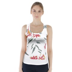 Botanical T- Shirt Botanical Graceful Chag T- Shirt Racer Back Sports Top by maxcute