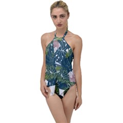 Botanical T- Shirt Botanical Majestic Unloading T- Shirt Go With The Flow One Piece Swimsuit by maxcute