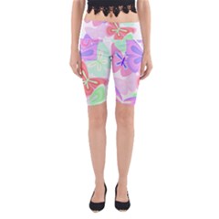 Butterflies T- Shirt Butterfly Party T- Shirt Yoga Cropped Leggings