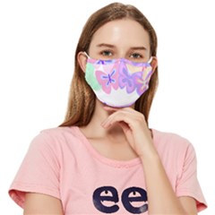 Butterflies T- Shirt Kaleidoscope Of Butterflies T- Shirt Fitted Cloth Face Mask (adult) by maxcute