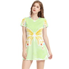 Butterfly Art T- Shirtbutterfly T- Shirt (1) Women s Sports Skirt
