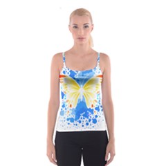 Butterfly Art T- Shirtbutterfly T- Shirt (3) Spaghetti Strap Top by maxcute