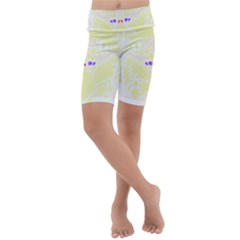 Butterfly Art T- Shirtbutterfly T- Shirt (4) Kids  Lightweight Velour Cropped Yoga Leggings