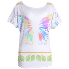 Butterfly Art T- Shirtbutterfly T- Shirt Women s Oversized Tee by maxcute