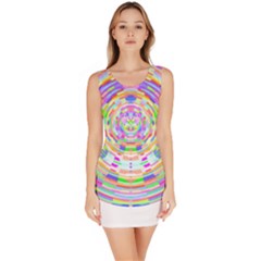 Circle T- Shirt Colourful Abstract Circle Design T- Shirt Bodycon Dress