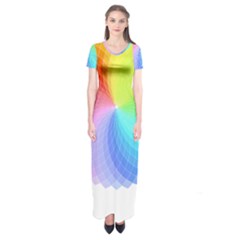 Color Wheel T- Shirt Color Wheel T- Shirt Short Sleeve Maxi Dress