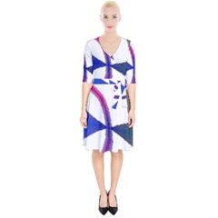 Colorful Abstract Texture Art Design T- Shirt Colorful Abstract Texture Art Design T- Shirt Wrap Up Cocktail Dress by maxcute