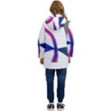 Colorful Abstract Texture Art Design T- Shirt Colorful Abstract Texture Art Design T- Shirt Kid s Hooded Longline Puffer Jacket View4