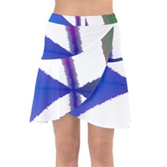 Colorful Abstract Texture Art Design T- Shirt Colorful Abstract Texture Art Design T- Shirt Wrap Front Skirt by maxcute