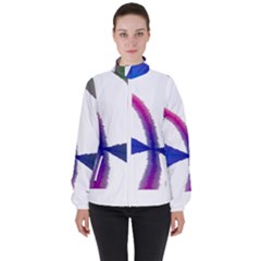 Colorful Abstract Texture Art Design T- Shirt Colorful Abstract Texture Art Design T- Shirt Women s High Neck Windbreaker by maxcute