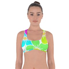 Colorful Flower T- Shirtcolorful Blooming Flower, Flowery, Floral Pattern T- Shirt Got No Strings Sports Bra by maxcute