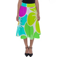 Colorful Flower T- Shirtcolorful Blooming Flower, Flowery, Floral Pattern T- Shirt Perfect Length Midi Skirt by maxcute