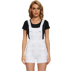 Dog Paw Print T- Shirt Paw Pattern T- Shirt Short Overalls by maxcute