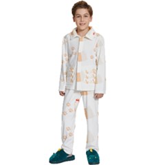 Dog Shih Tzu T- Shirtshih Tzu Dog Pattern T- Shirt Kids  Long Sleeve Velvet Pajamas Set