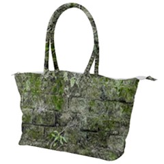 Old Stone Exterior Wall With Moss Canvas Shoulder Bag by dflcprintsclothing