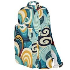 Waves Double Compartment Backpack by fructosebat