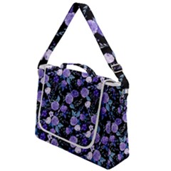 Dark Floral Box Up Messenger Bag by fructosebat