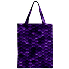 Purple Scales! Zipper Classic Tote Bag by fructosebat