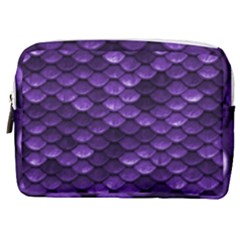 Purple Scales! Make Up Pouch (medium) by fructosebat