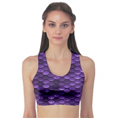 Purple Scales! Sports Bra by fructosebat