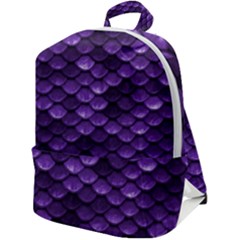 Purple Scales! Zip Up Backpack by fructosebat