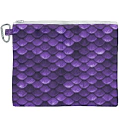 Purple Scales! Canvas Cosmetic Bag (xxxl) by fructosebat