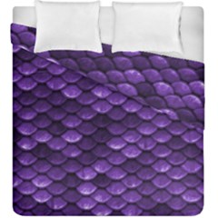 Purple Scales! Duvet Cover Double Side (king Size) by fructosebat