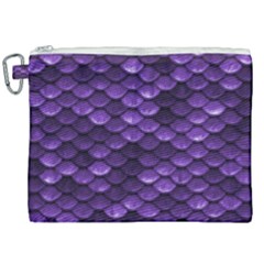 Purple Scales! Canvas Cosmetic Bag (xxl) by fructosebat