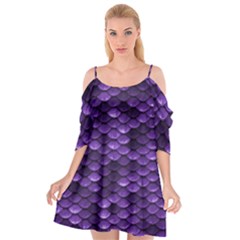 Purple Scales! Cutout Spaghetti Strap Chiffon Dress by fructosebat