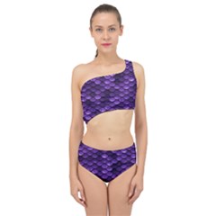 Purple Scales! Spliced Up Two Piece Swimsuit by fructosebat