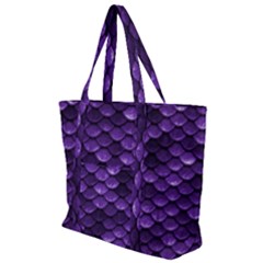 Purple Scales! Zip Up Canvas Bag