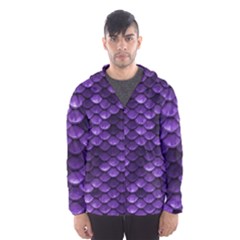 Purple Scales! Men s Hooded Windbreaker by fructosebat