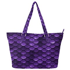 Purple Scales! Full Print Shoulder Bag by fructosebat