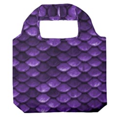 Purple Scales! Premium Foldable Grocery Recycle Bag by fructosebat