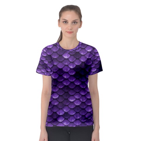 Purple Scales! Women s Sport Mesh Tee by fructosebat