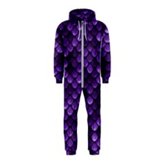 Purple Scales! Hooded Jumpsuit (kids) by fructosebat