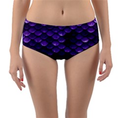 Purple Scales! Reversible Mid-waist Bikini Bottoms by fructosebat
