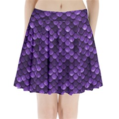 Purple Scales! Pleated Mini Skirt by fructosebat